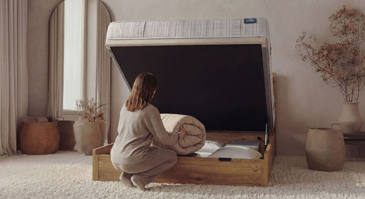 Quels sont les différents styles de lits coffres proposés par Le Lit ?