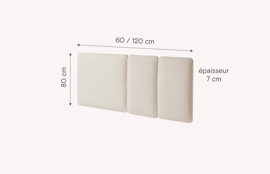 Tête de lit MODULAR 40 tissus au choix-1