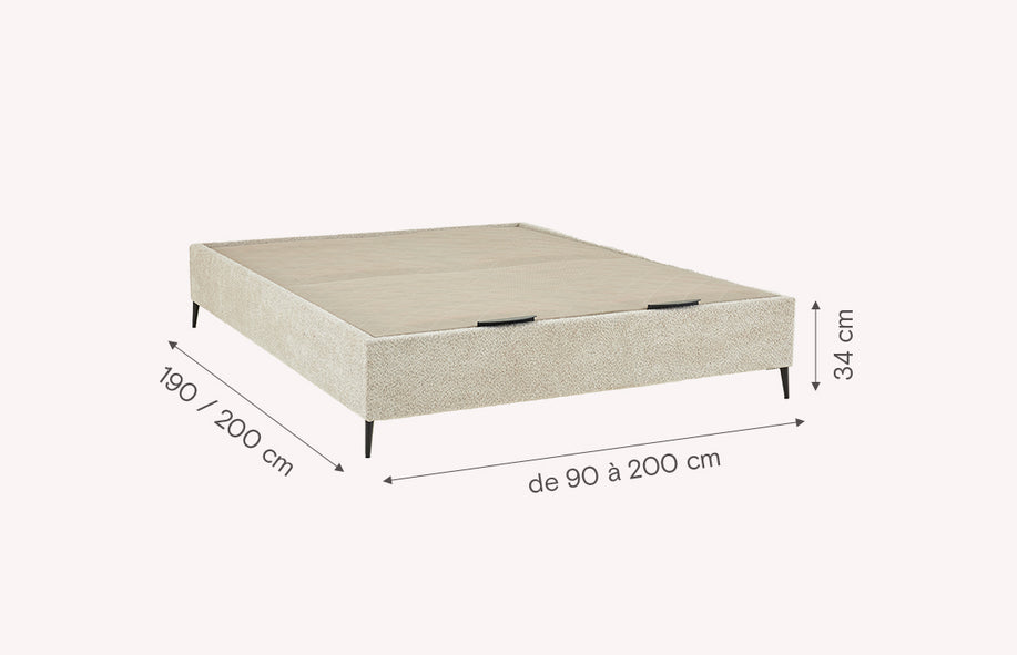 Lit coffre NINFA Anthology Beige-1