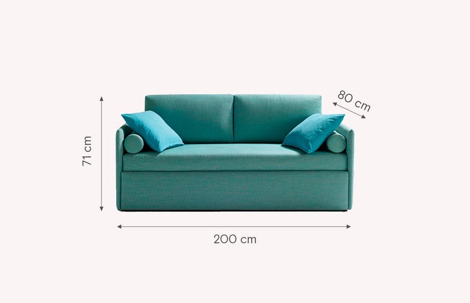 Lit gigogne SOFA Smedo Bleu-1