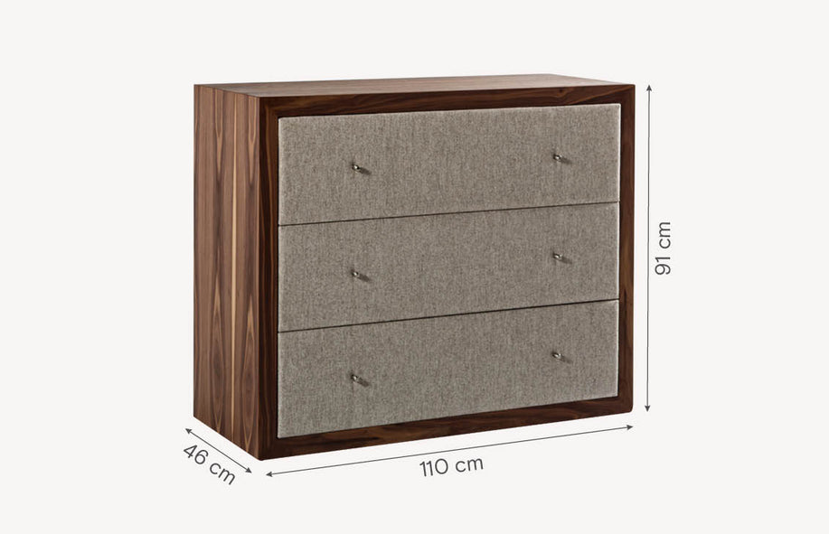 Commode FRAGONARD Shade Beige / Bois/-Wengé-1