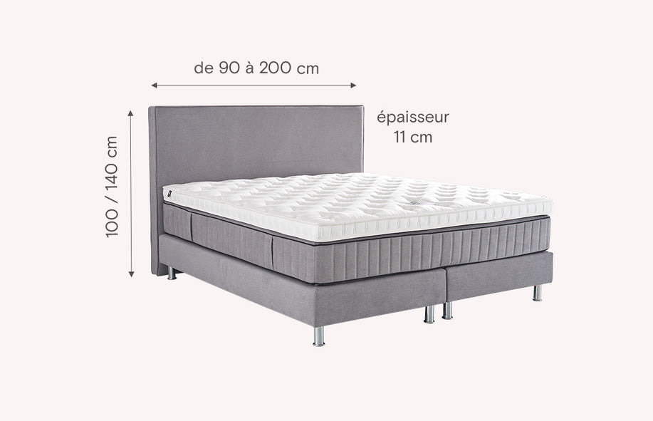 Tête de lit VERONA 250 tissus au choix-1