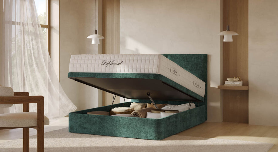 Lit coffre TROUVILLE Bergamo Verde botella-1