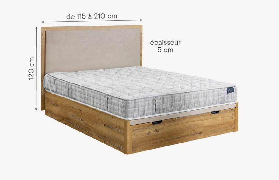 Tête de lit ALOE Bois Estepa / Indigo/5-Beige-1
