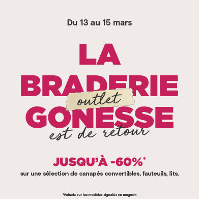 Braderie Outlet à Gonesse : Jusqu’à -60%