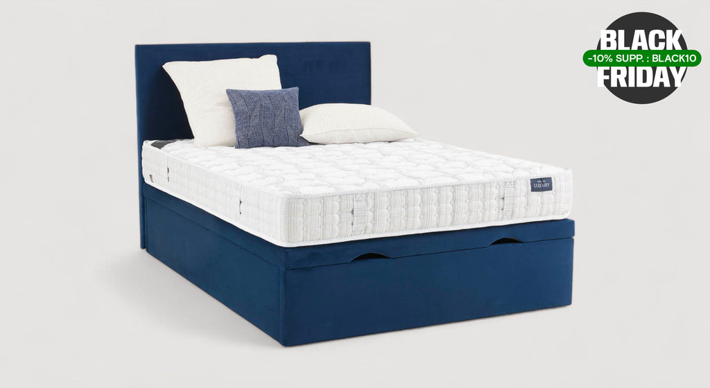 Lit coffre ESTEREL MV Bleu Marine