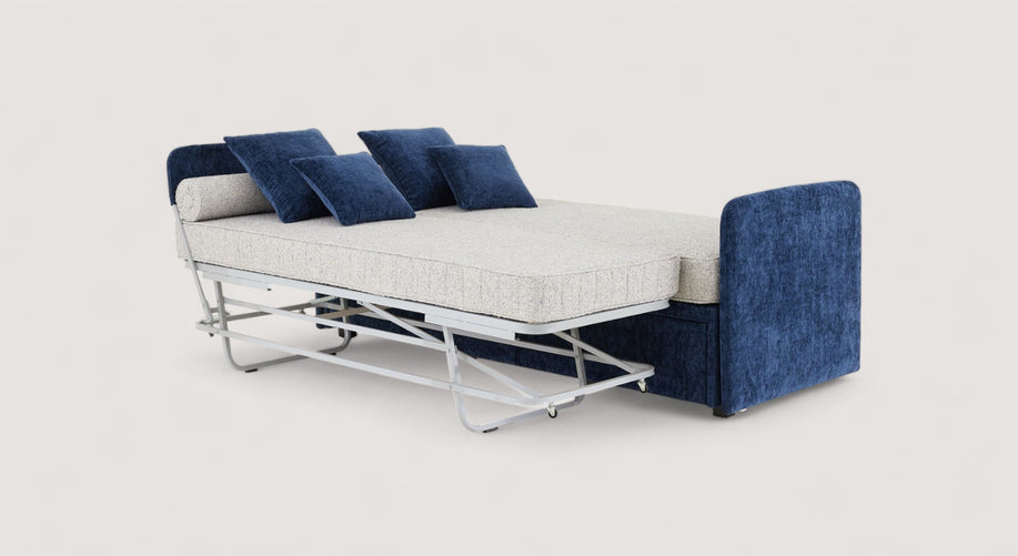 Lit gigogne KILIAN Margon Basic Marine / Ahenk/9857-Bleu gris-1