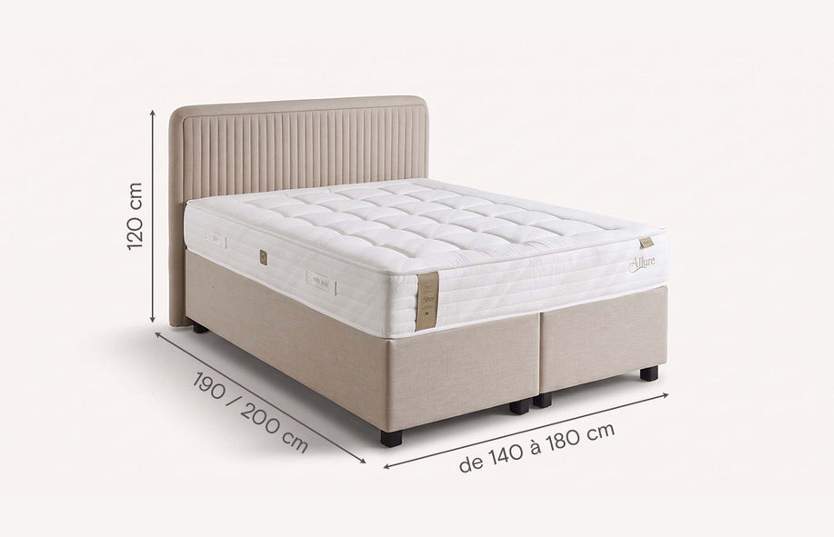 Pack lit coffre et tête de lit NINA FLEX XL Vesta Baroque-1
