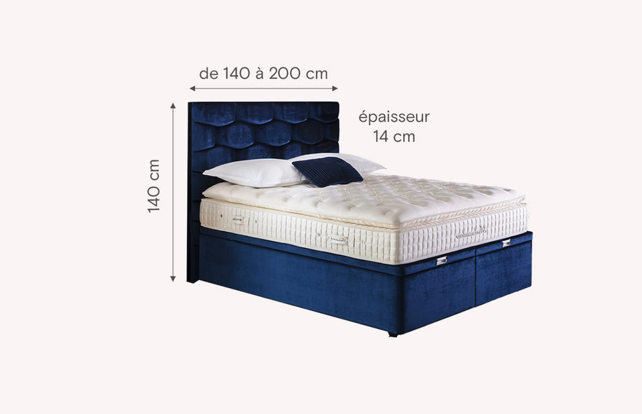 Tête de lit PHOENIX / MOZAIQUE 250 tissus au choix-1