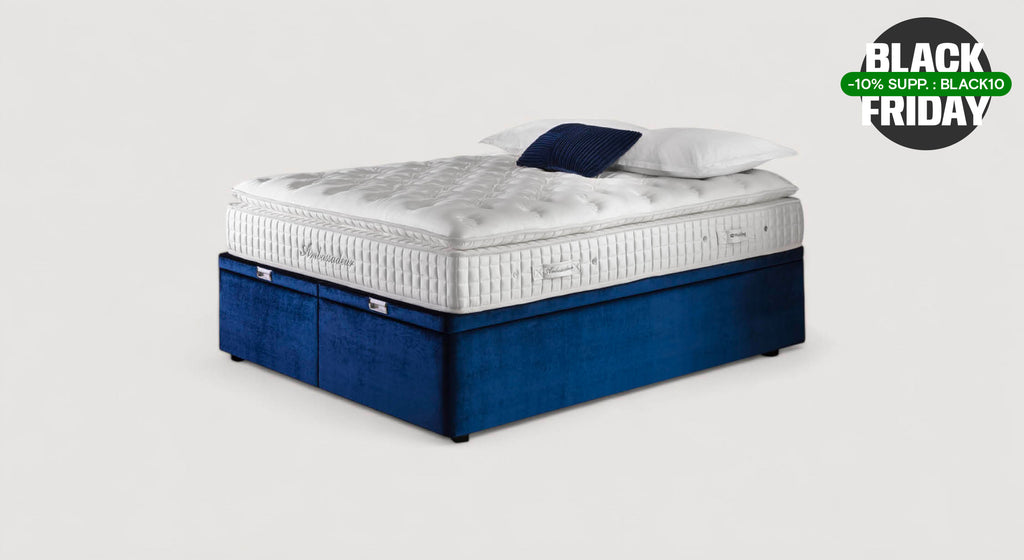 Lit coffre WARREN BOX XXL Safari Plain