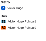 Acces Metro Bus Victor Hugo